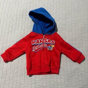 Pro Edge Kids Red and Blue Kansas Hoodie